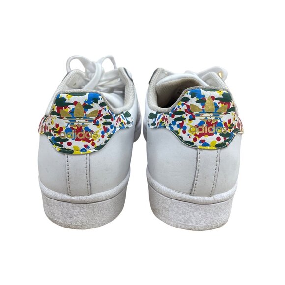 Adidas Superstar Splatter Womens Sneakers Size 6.5 SKU 1470 - Picture 3 of 6